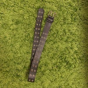 Brandy Melville faux leather grommet belt